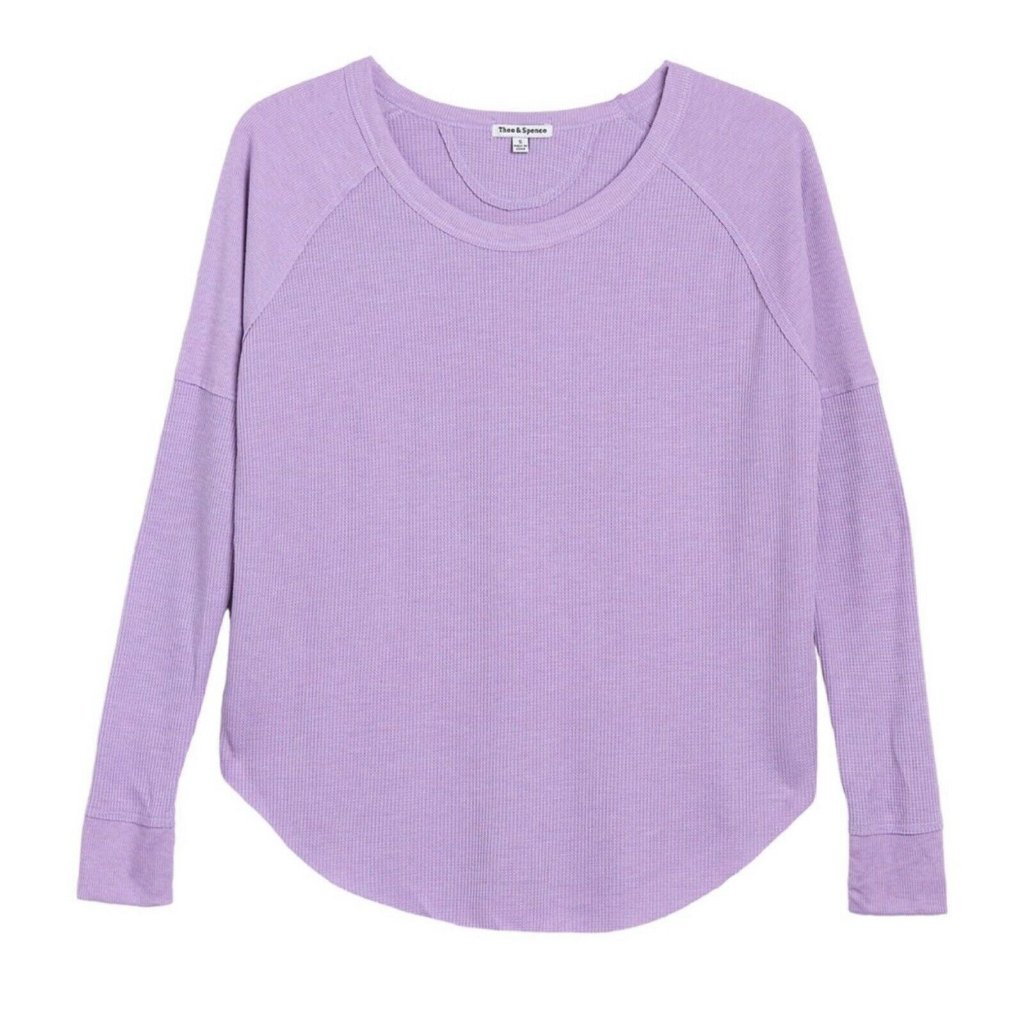 Theo & Spence Lavender Thumbholes Thermal Top